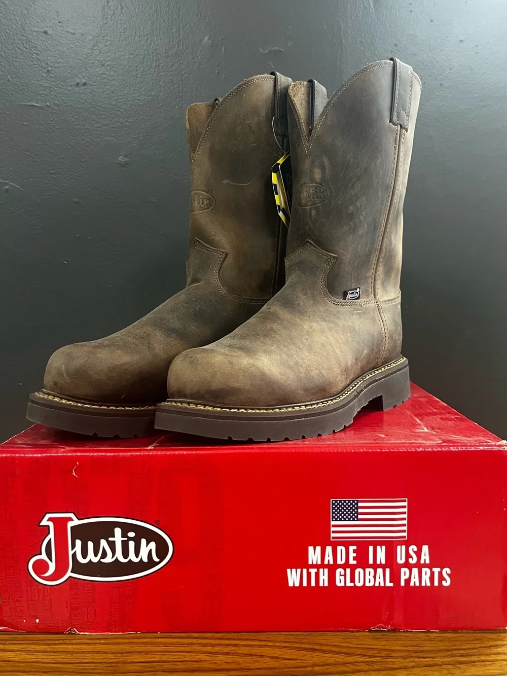 NIB Justin Men’s Work-Boots
